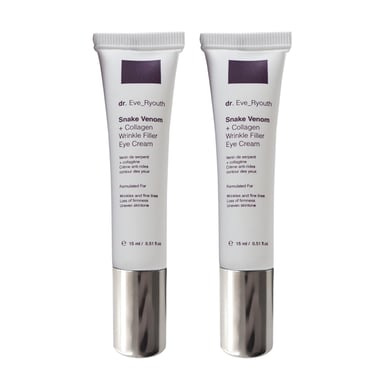 2 x Crema para ojos rellenadora de arrugas con veneno de serpiente + colágeno 15