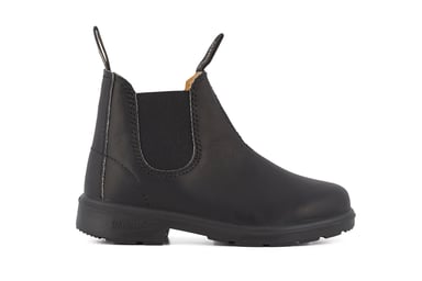 Bota de cuero negra para niños Blundstone #531