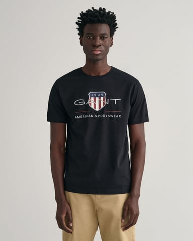 GANT Mens Regular Fit Short Sleeve Archive Shield T-Shirt
