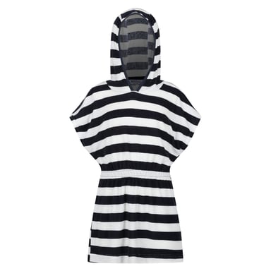 Regatta Childrens/Kids Bernessa Striped Towelling Poncho (Navy)