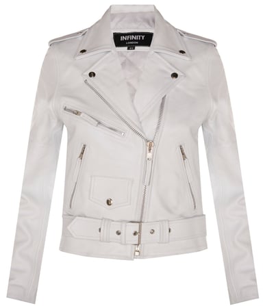 Chaqueta de motociclista de piel de vaca para mujer - Mansfield