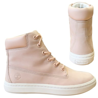 Timberland Londyn Chukka Entrena de encaje Botas de cuero de cuero rosado A1PBD X31A
