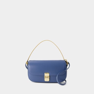 Bolso de mano Grace Chaine - A.P.C. - Piel - Azul océano