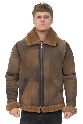 Chaqueta bomber B3 de piel de oveja WW2 para hombre-Arnsberg