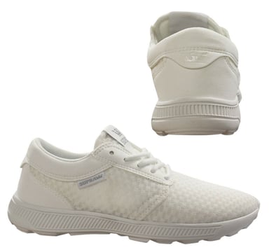 Supra Hammer Run Lace Up Mens Casual Running Entrenadores blancos 08128 154 B32E