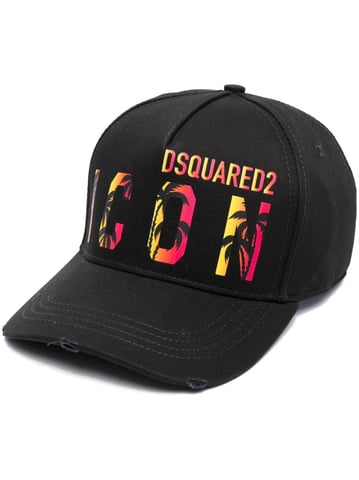 Dsquared2 Icon Tropical Gorra De Béisbol Negro