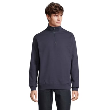 SOLS Unisex Adult Conrad Quarter Zip Sweatshirt (French Navy)