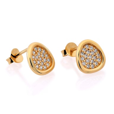 Orphelia 'Layla' Women's 925 Sterling Silver Stud Earrings - Gold ZO-7489/G
