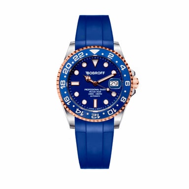 Bobroff Reloj Unisex Automático azul