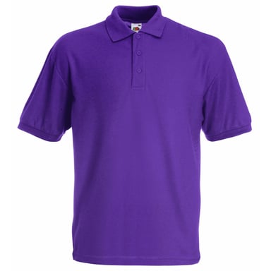 Fruit Of The Loom Childrens/Kids Unisex 65/35 Pique Polo Shirt (Pack of 2) (Purple)