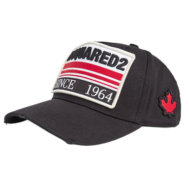 DSQUARED2 Since 1964 Gorra negra con logo bordado