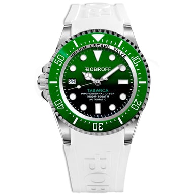Bobroff Reloj de hombre Automático plata verde