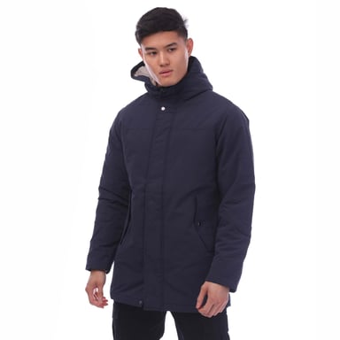 Men's Jack and Jones Fen Parka Jacket in Navy