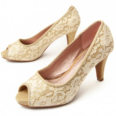 Zapato de Tacón Montevita Unne9 en Dorado