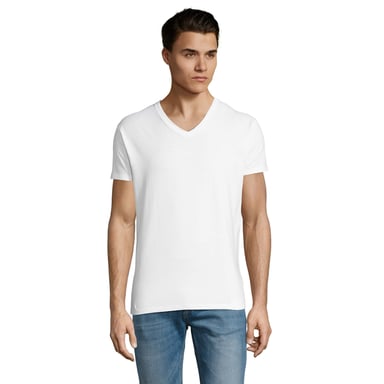 SOLS Mens Imperial V Neck T-Shirt (White)