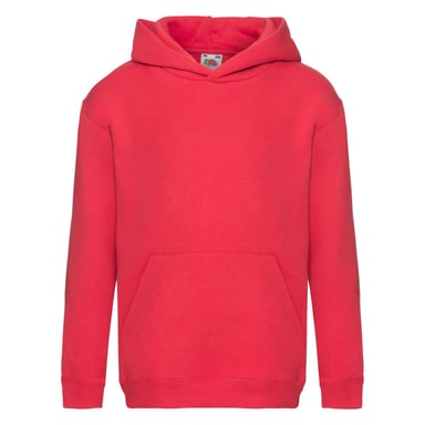 Fruit Of The Loom Kids Unisex Premium 70/30 Hooded Sweatshirt / Hoodie (Red)