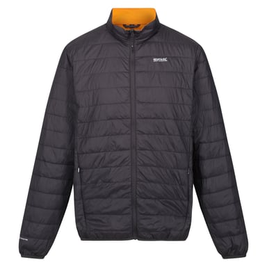 Regatta Mens Hillpack Quilted Insulated Jacket (Ash/Orange Pepper)