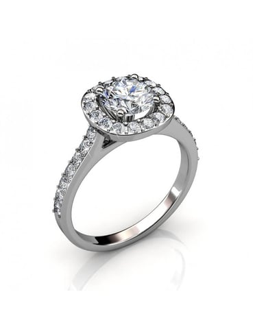 Anillo Cushy - Plata y Cristal