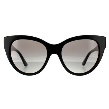 Gafas de sol para mujer Vogue Cat Eye en marrón oscuro havana con degradado