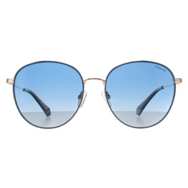 Polaroid Redonda Unisex Oro Azul Azul Gradiente Polarizada PLD 6215/S/X