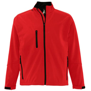 SOLS Mens Relax Soft Shell Jacket (Breathable, Windproof And Water Resistant) (Red)