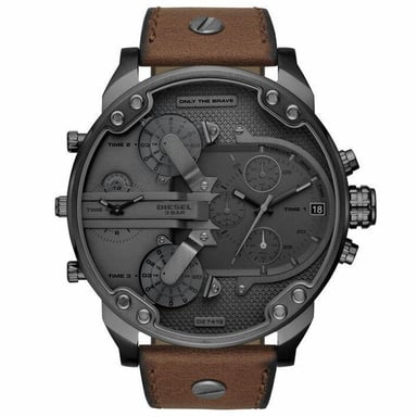 Diesel DZ7413 Mr. Daddy 2.0 Chronograph Brown Leather Men's Watch