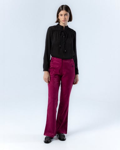 Pantalón Verónica Jacquard Fucsia