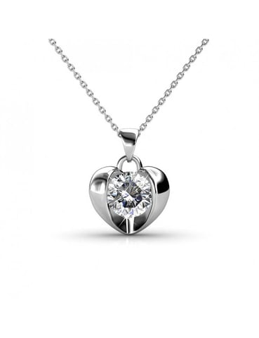 Colgantes Simply Love - Plata y Cristal