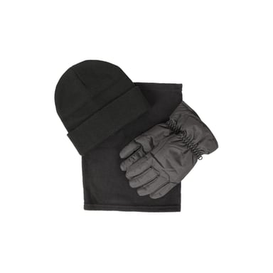 Mountain Warehouse Womens/Ladies Hat Gloves And Scarf Set (Black)