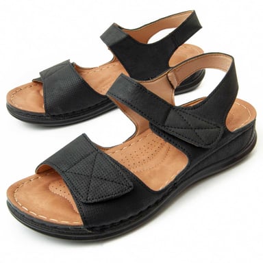 Sandalía de Tacón Montevita Colina en Negro