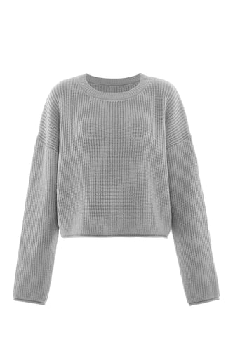 Mymo Pullover women light grey melange