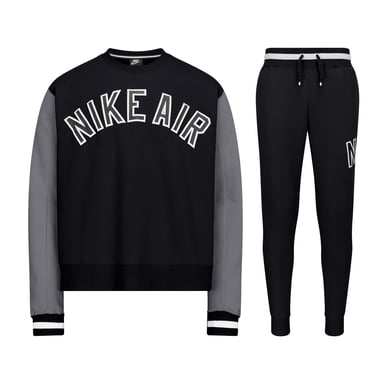 Nike Air Crew Neck Tracksuit in Black