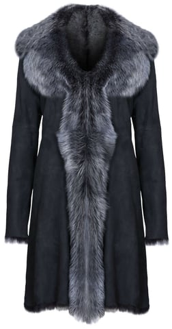 Gabardina de piel de oveja Toscana para mujer - Tbilisi