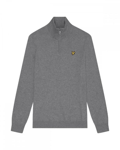 Lyle & Scott Cotton Merino Mens Quarter Zip Jumper