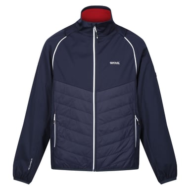 Regatta Mens Steren Hybrid Soft Shell Jacket (Navy/Danger Red)