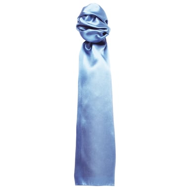 Premier Scarf - Ladies/Womens Plain Business Scarf (Mid Blue)