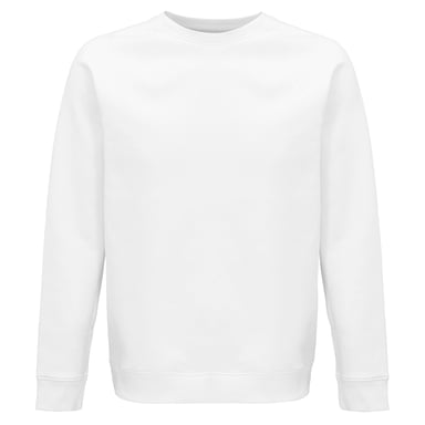 SOLS Unisex Adult Space Organic Raglan Sweatshirt (White)