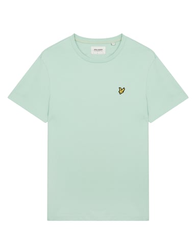 Camiseta con logo en el pecho de la marca Lyle Scott, color turquesa
