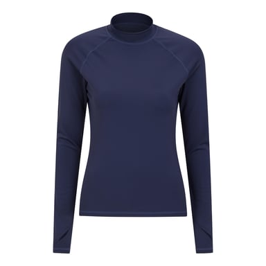 Mountain Warehouse Womens/Ladies Long-Sleeved Rash Guard (Navy)
