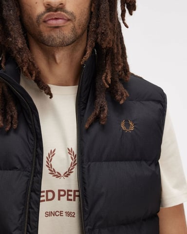Fred Perry Mens Padded Gilet