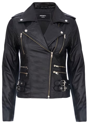 Chaqueta de motociclista de cuero Brando para mujer - Loddon