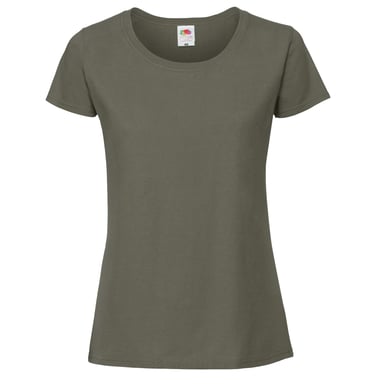 Fruit Of The Loom Womens/Ladies Ringspun Premium T-Shirt (Deep Green)