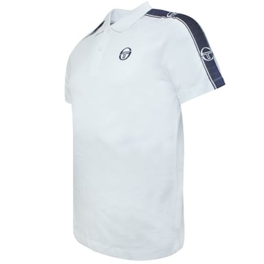 Sergio tacchini hombre foley camiseta con cinta adhesiva blanca 38731 100