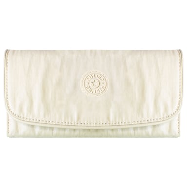 Kipling Money Land Womens Beige Pearl Large Wallet