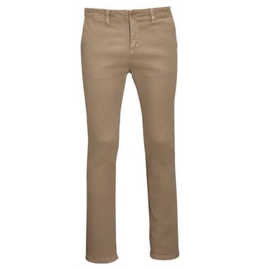 SOLS Mens Jules Chino Trousers (Chestnut)