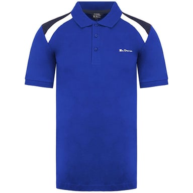 Ben Sherman Logo Mens Blue Polo Shirt