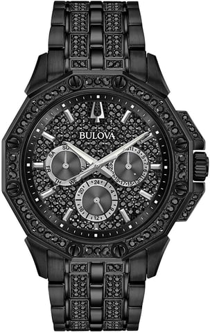 Bulova Crystal Octava Men's Black Watch 98C134