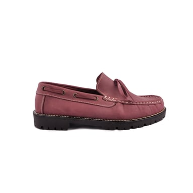 Zapato Naútico de hombre Sotoalto de color burdeos