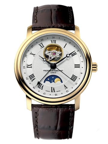 Frédérique Constant Heart Beat Moonphase Men's Brown Watch FC-335MC4P5