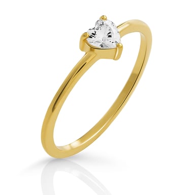 Orphelia 'Love' Women's 925 Sterling Silver Ring - Gold ZR-7531/G